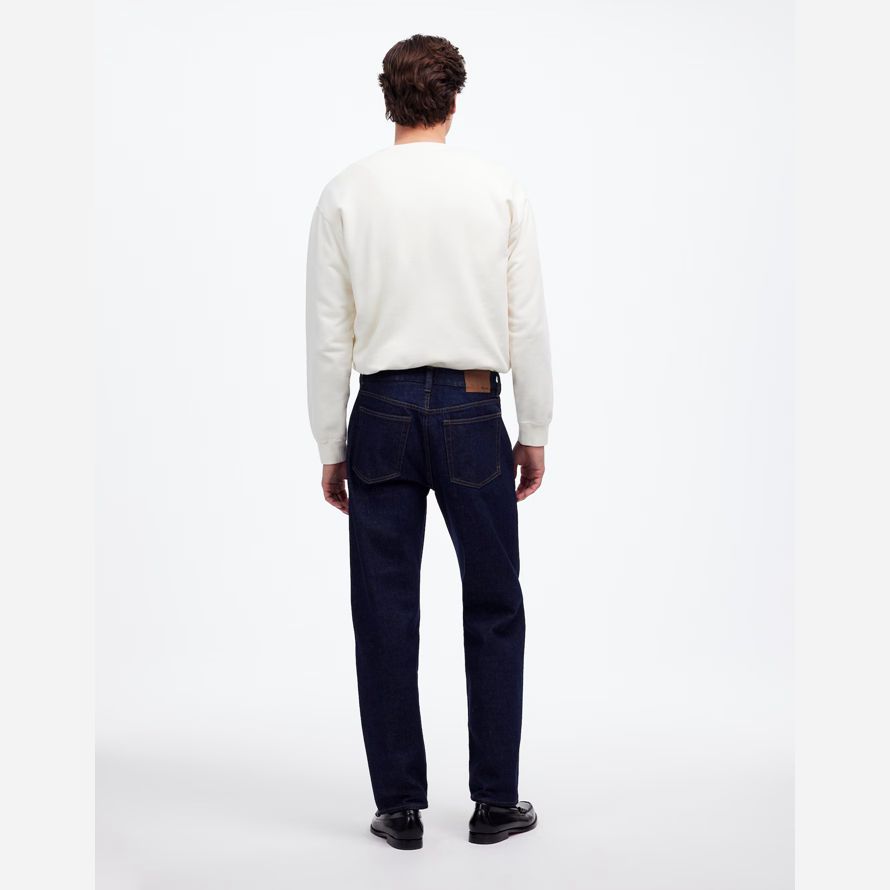 mens madewell 1991 suelto vaqueros rectos azul oscuro