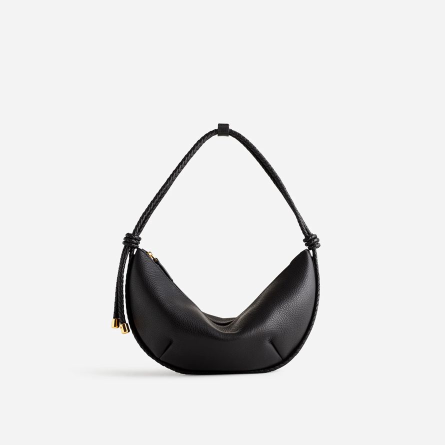 womens madewell el bolo bolsa de hombro negro