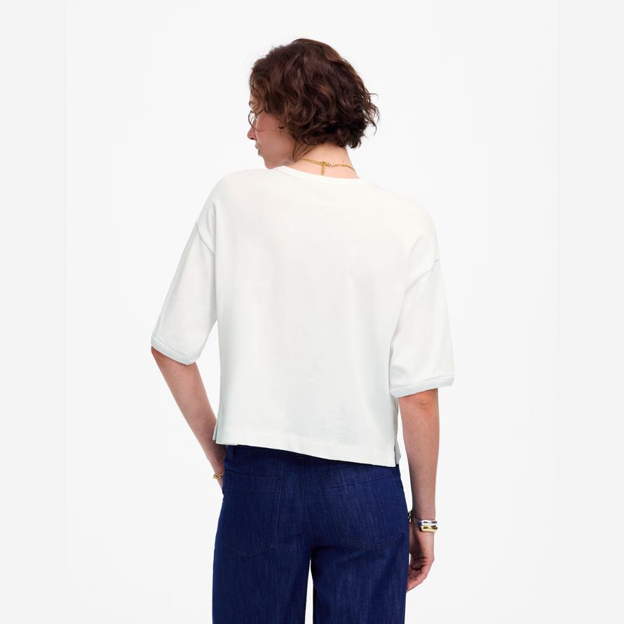white womens madewell relajado cuadrado de t-shirts